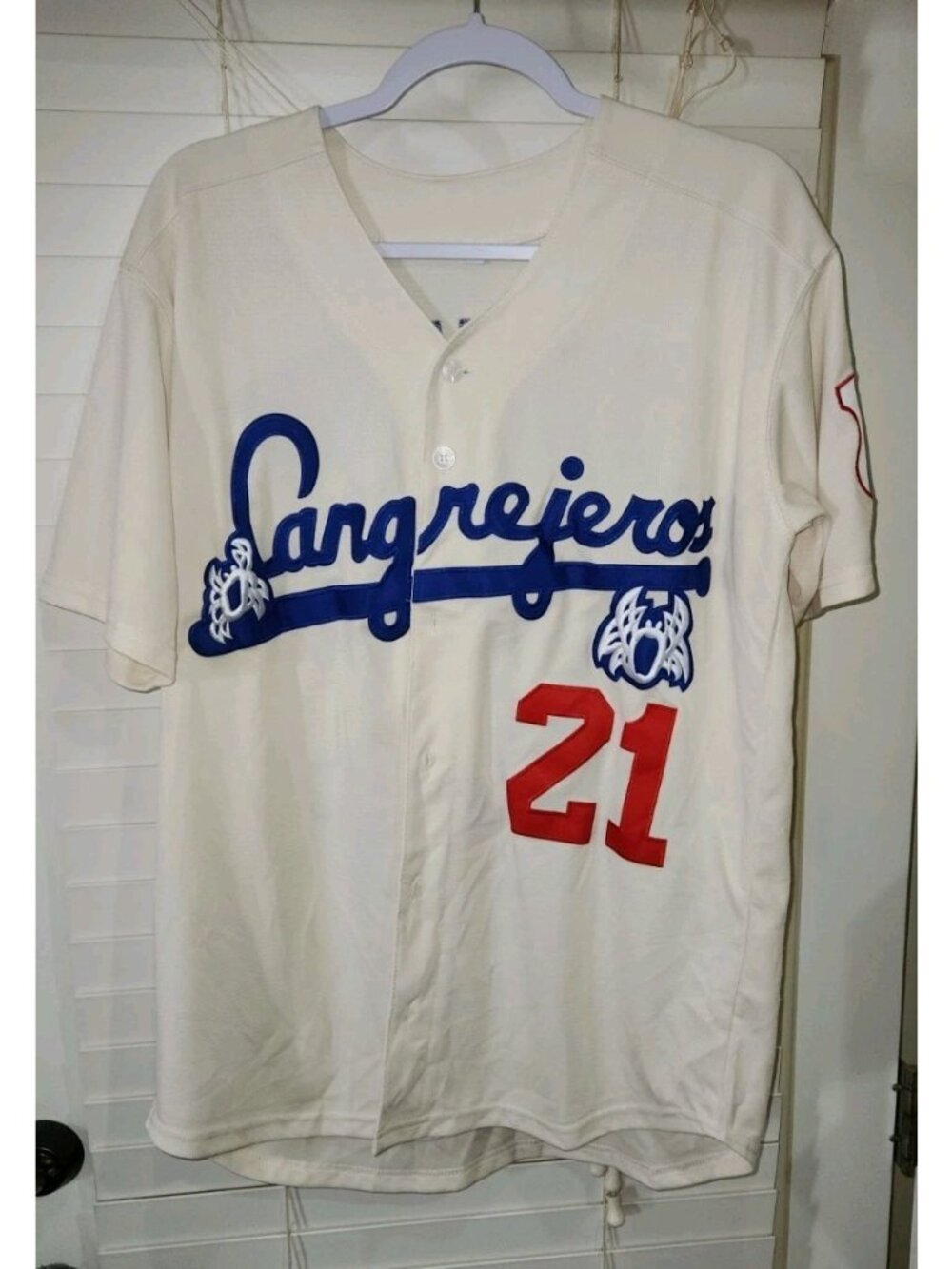 Roberto Clemente 21 Cangrejeros Santurce Puerto Rico Baseball Jersey Adult Small